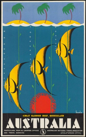 Australia vintage poster